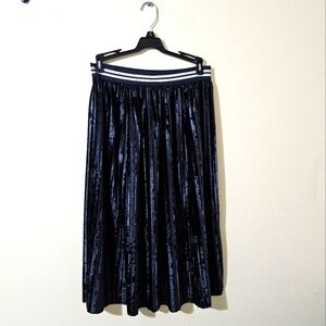 Zara Pleated Velvet Skirt